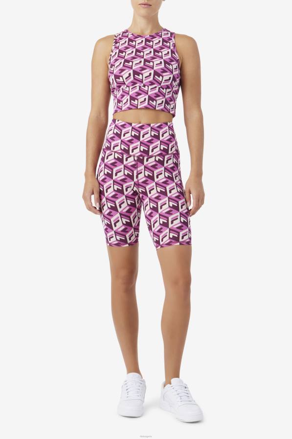 2HNL1563 руж/потпури/гроздово вино FILA руж/потпури/гроздово вино fila ainhoa ​​bike short