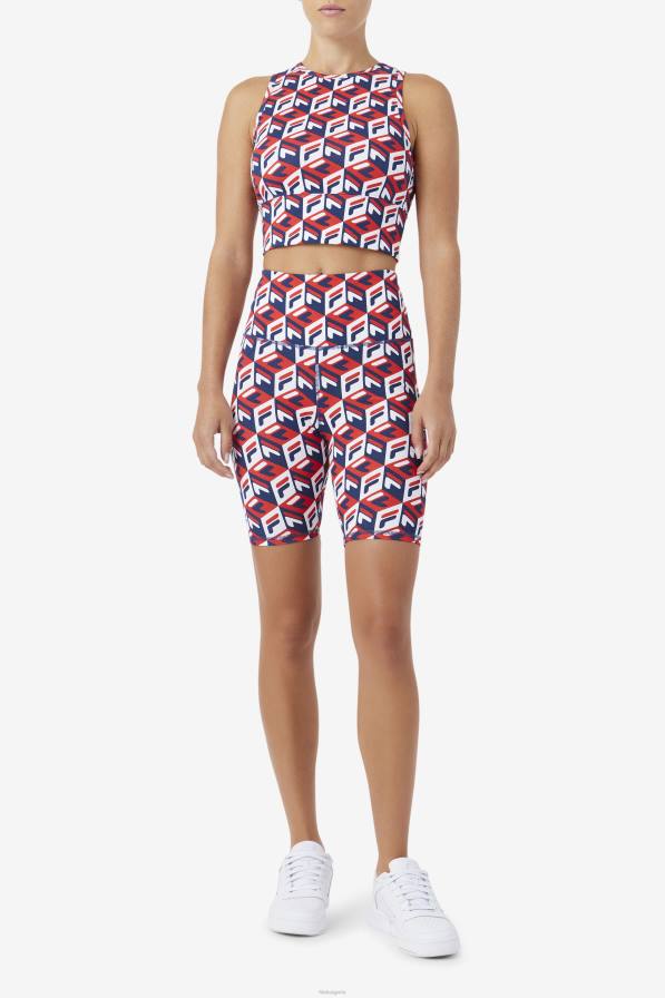 2HNL1564 червено/морско/бяло FILA fila червен/тъмносин/бял велосипед ainhoa ​​къс