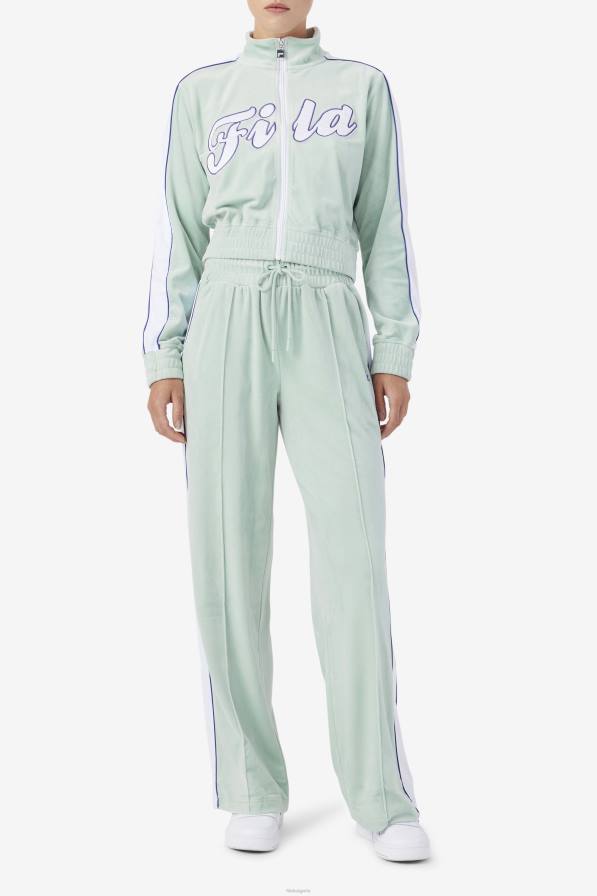 2HNL1580 етер/бял/син FILA Валери велурен панталон фила етер/бял/син