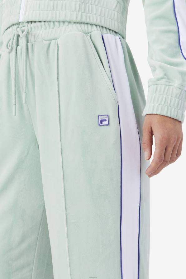 2HNL1580 етер/бял/син FILA Валери велурен панталон фила етер/бял/син