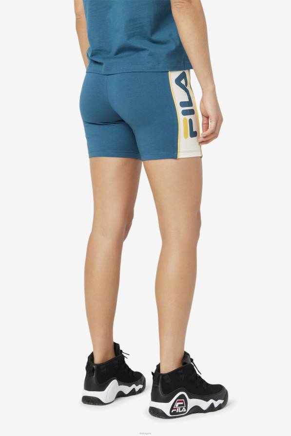 2HNL1643 син корал FILA Давина велосипед къса синя коралова фила
