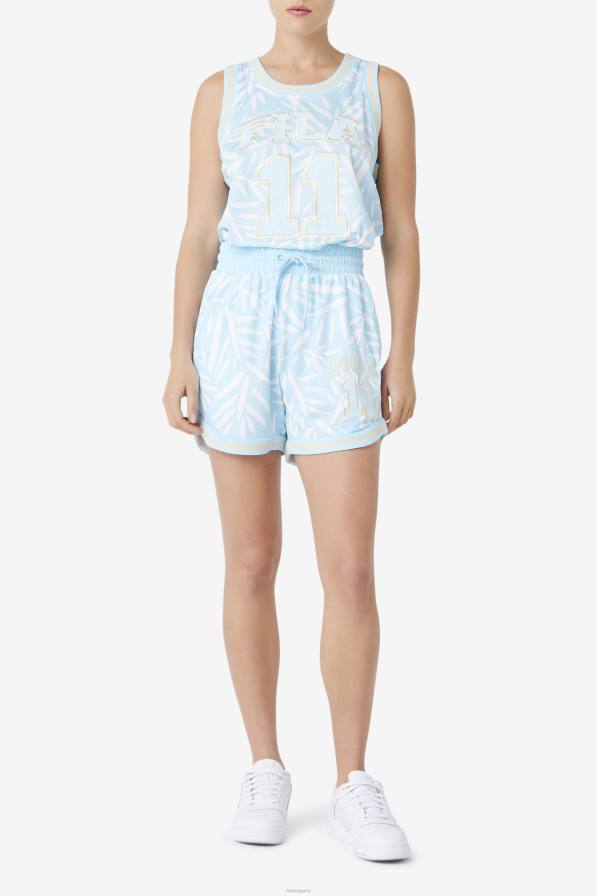 2HNL1661 синьо/бяло FILA quincy баскетболна къса синя/бяла фила