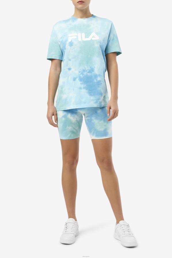 2HNL1675 white/splish/all/latigo bay FILA fila taima tie dye bike short white/splish/all/latigo bay