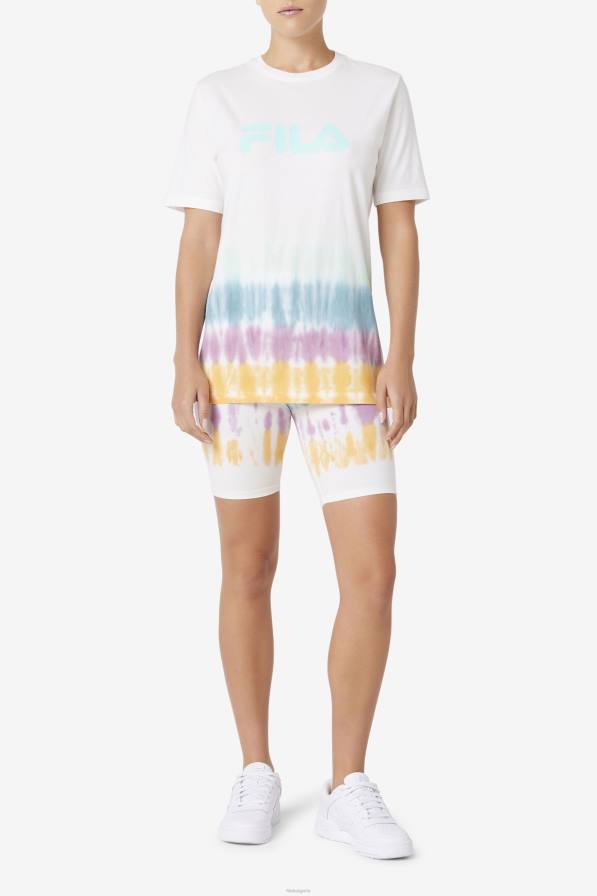 2HNL1677 бяла боя за вратовръзка FILA white tie dye fila taima tie dye велосипед къс