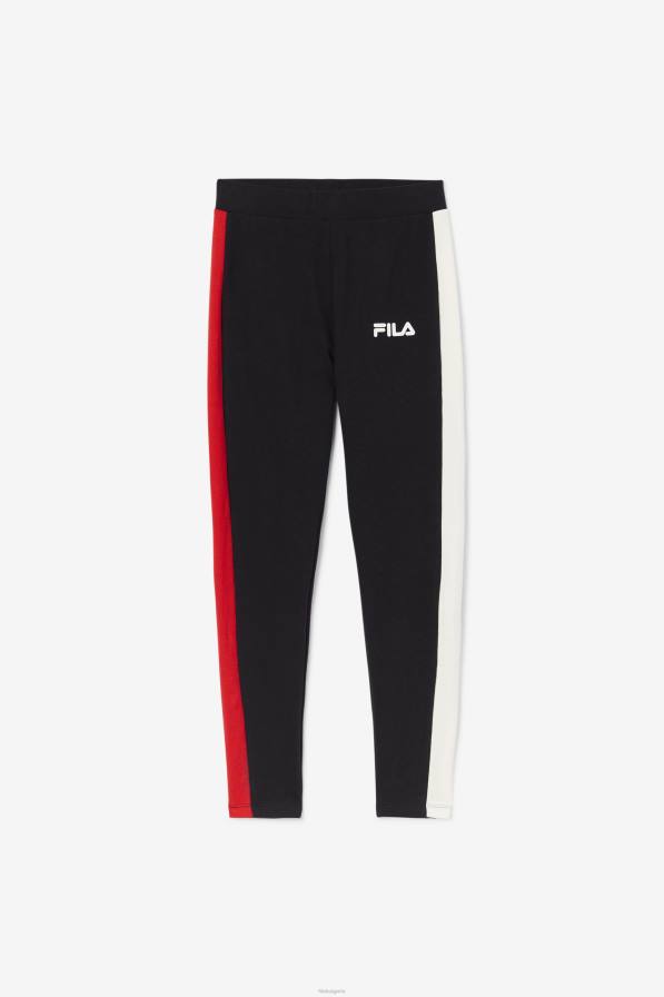 2HNL1717 черно/гардения/червено FILA fila mercy legging черно/гардения/червено