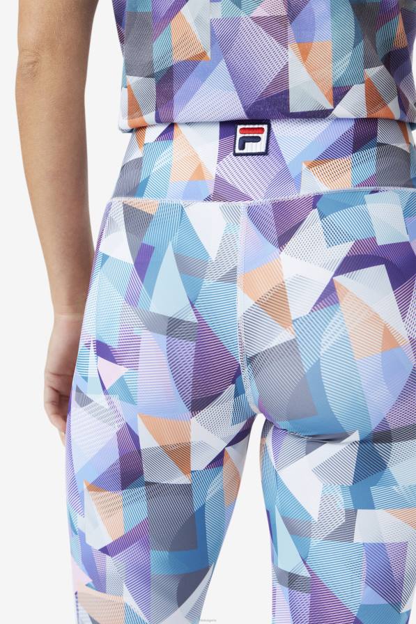 2HNL1733 geoprint/синьо FILA keyla 7/8 tight geoprint/синя фила