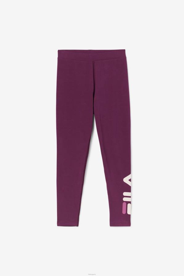 2HNL1736 гроздово вино/потпури/руж FILA elora legging fila grape wine/potpourri/rouge