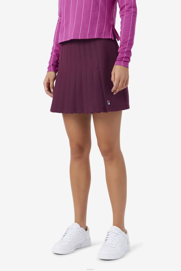 2HNL1749 вино от грозде FILA плисирана пола от гроздово вино fila amy