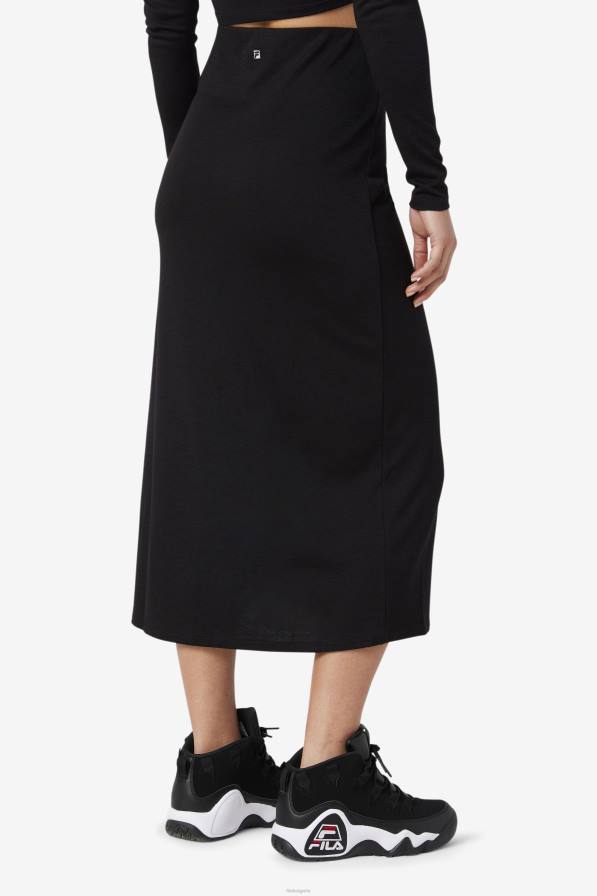2HNL1753 черен FILA черна миди пола fila londyn