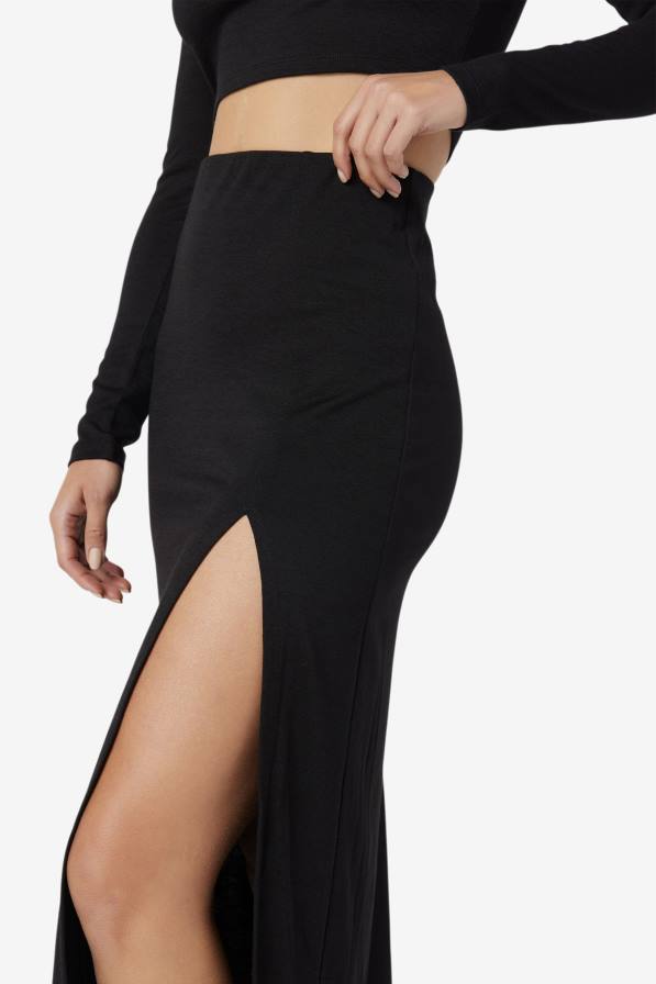 2HNL1753 черен FILA черна миди пола fila londyn