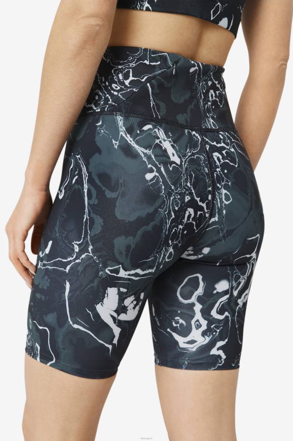 2HNL1937 черен мрамор FILA Forza 8 инча велосипед къс черен мрамор фила