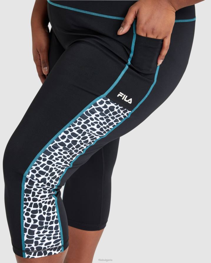 2HNL2849 черен FILA дамски rebecca 3/4 тесни черни фила