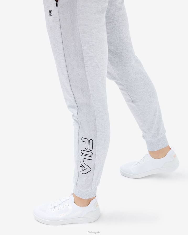 2HNL2991 светлосив мергел FILA светло сив дамски панталон тип киара от мрамор