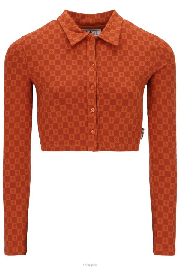 2HNL3414FILA изрязана поло тениска fila