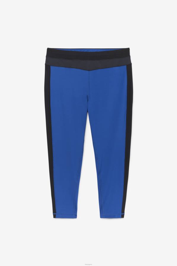 2HNL1994 тъмносин божур/черен FILA Forza текстура клин с висока талия fila тъмносиньо божур/черно