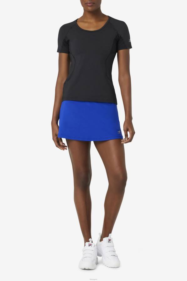2HNL2040 атомно синьо FILA atomic blue pickleball flounce skort fila