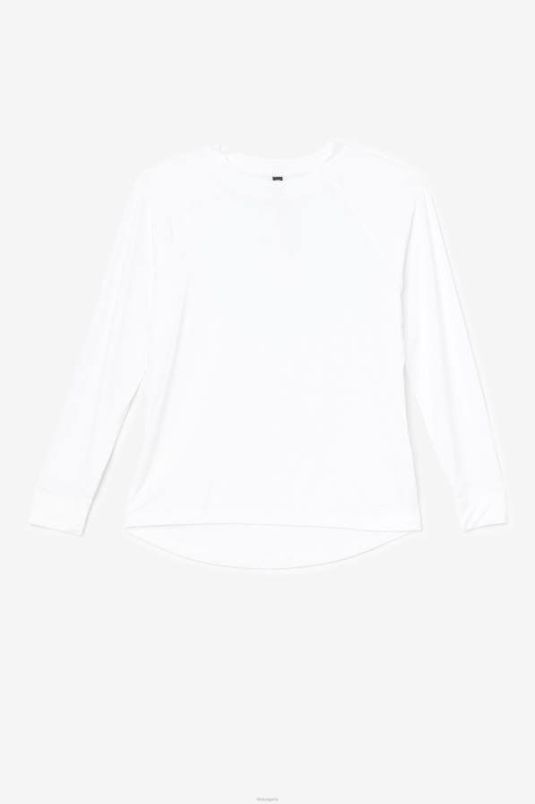 2HNL1867 бяло FILA fila fi-lux мрежест гръб с дълъг ръкав, бяло