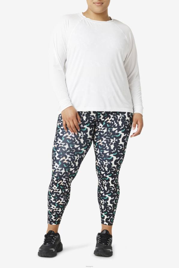 2HNL1898 бяло FILA fi-lux мрежест гръб с дълъг ръкав, фила бяло