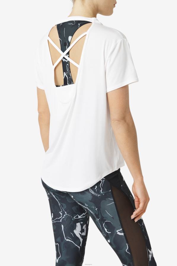 2HNL1901 бяло FILA fi-lux горнище с къс ръкав бяла фила