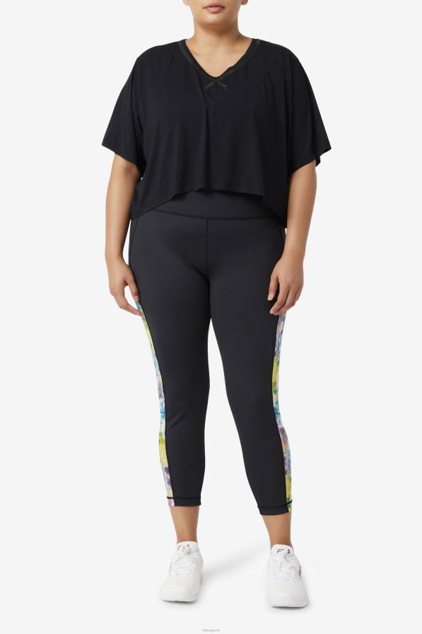 2HNL1917 черен FILA черен фила fi-lux hi-low crop top