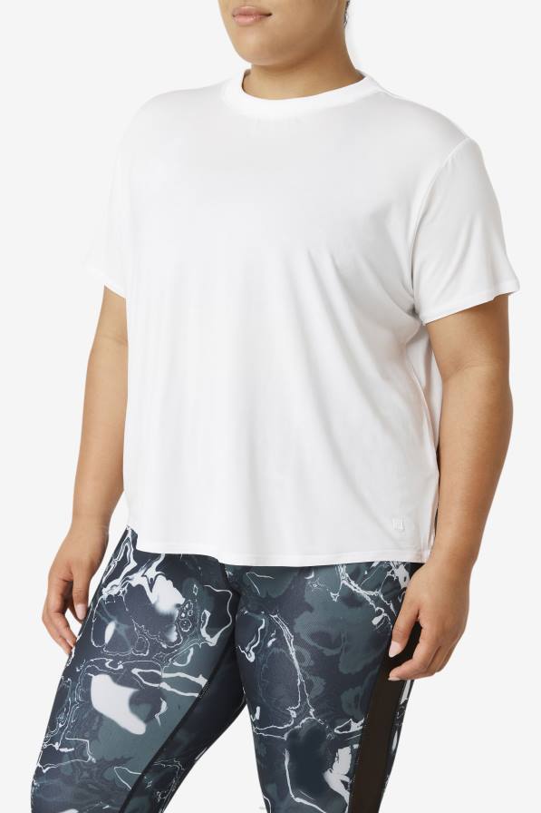 2HNL1920 бяло FILA бяло фи-лукс горнище с къс ръкав фила