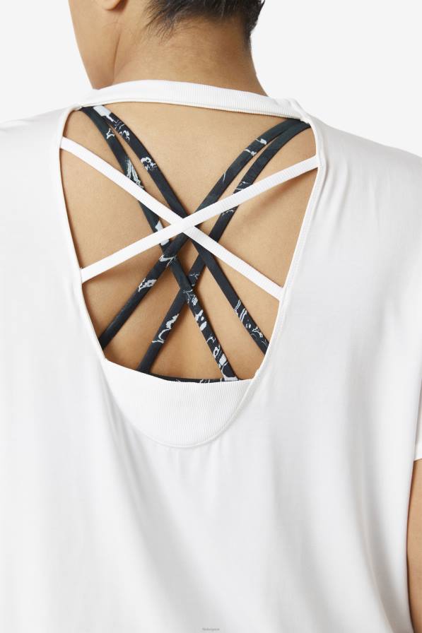 2HNL1920 бяло FILA бяло фи-лукс горнище с къс ръкав фила