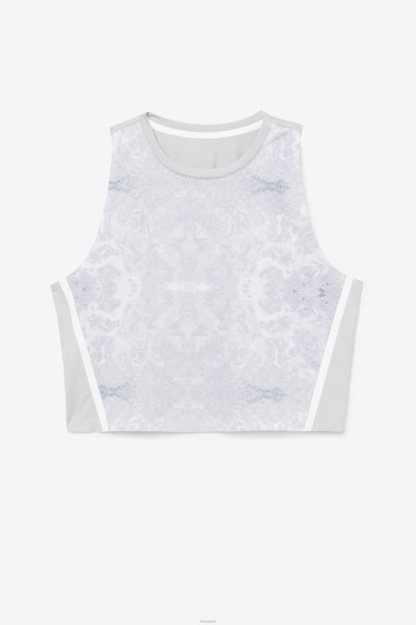 2HNL1933 висок/бял FILA fila uplift атлетично изрязано горнище високо/бяло