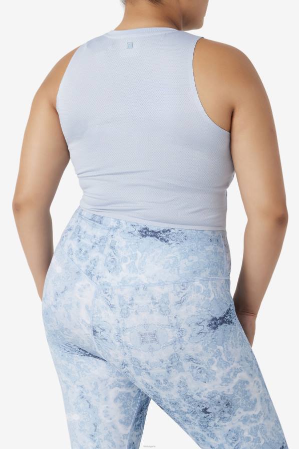 2HNL1934 синя мъгла/черно FILA повдигащо атлетично изрязано горнище fila blue fog/черно