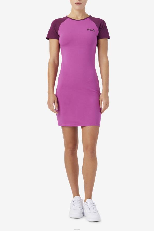 2HNL1552 руж/гроздово вино FILA рокля fila rouge/grape wine kyra