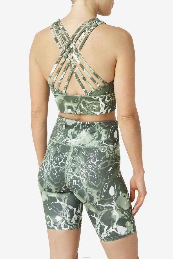 2HNL1808 босилек мрамор FILA повдигнат спортен сутиен с високо деколте фила босилек мрамор