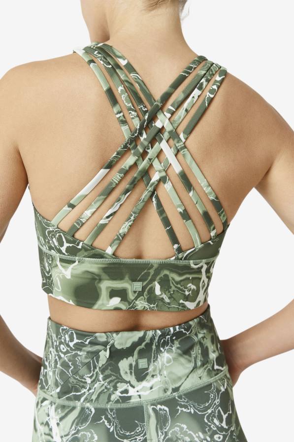 2HNL1808 босилек мрамор FILA повдигнат спортен сутиен с високо деколте фила босилек мрамор