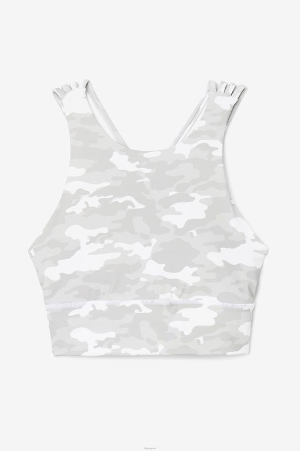 2HNL1810 бяло FILA бял спортен сутиен fila с високо деколте