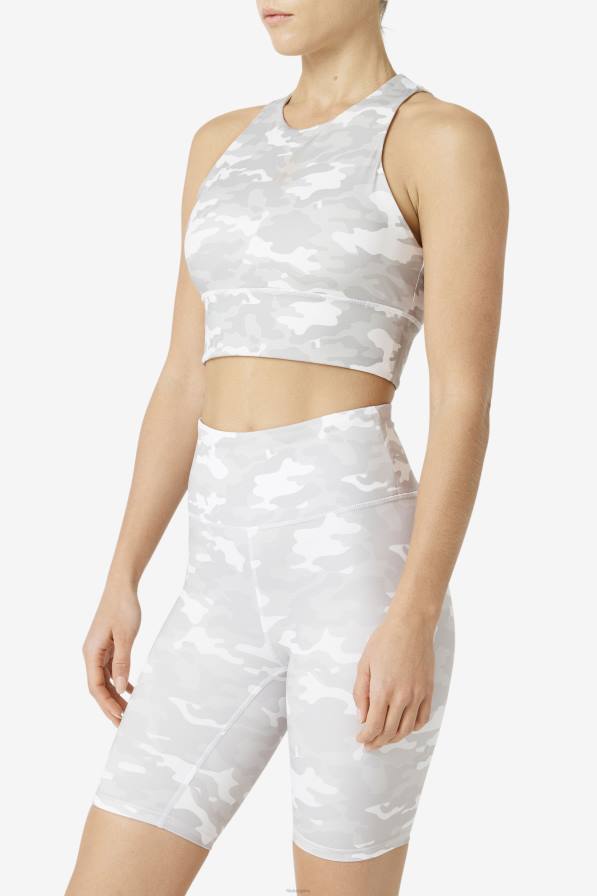 2HNL1810 бяло FILA бял спортен сутиен fila с високо деколте