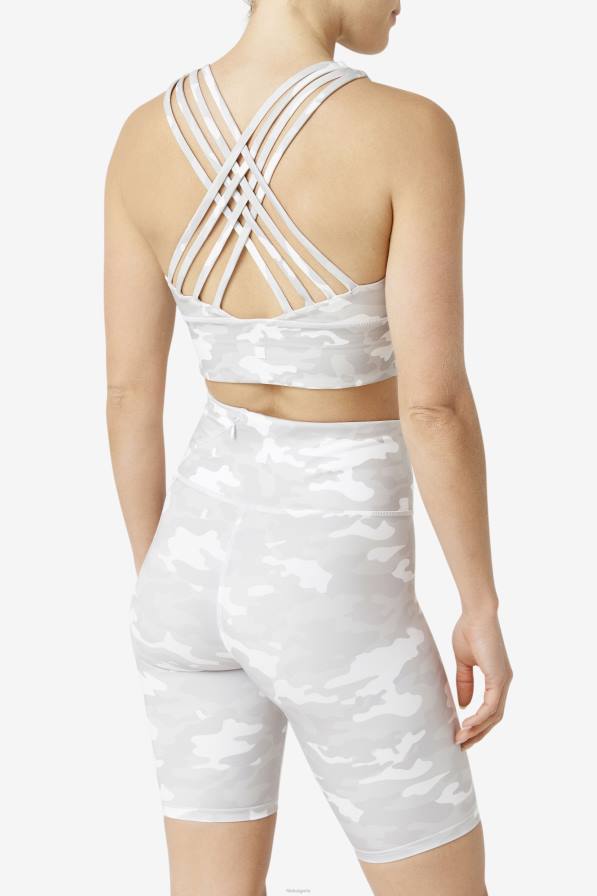 2HNL1810 бяло FILA бял спортен сутиен fila с високо деколте