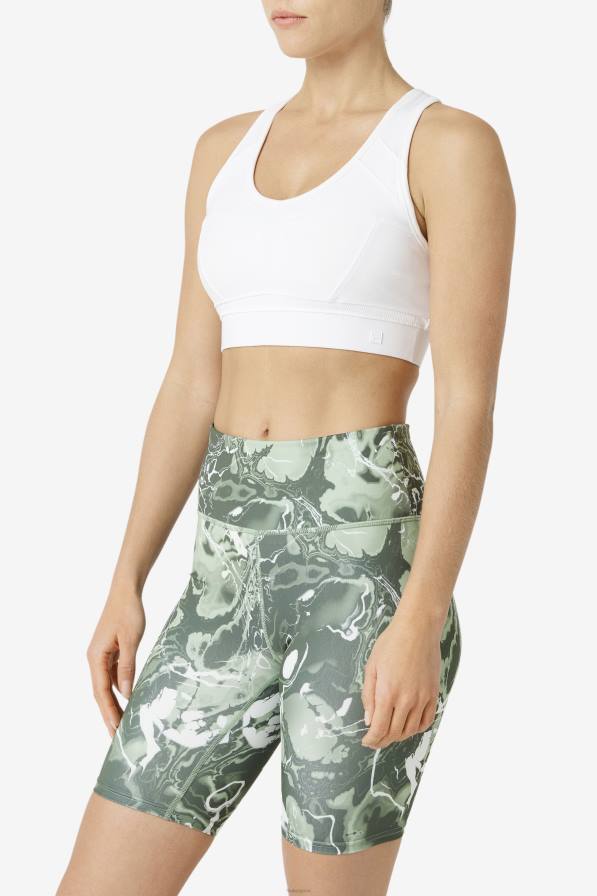 2HNL1818 бяло FILA бял повдигнат спортен сутиен racerback fila