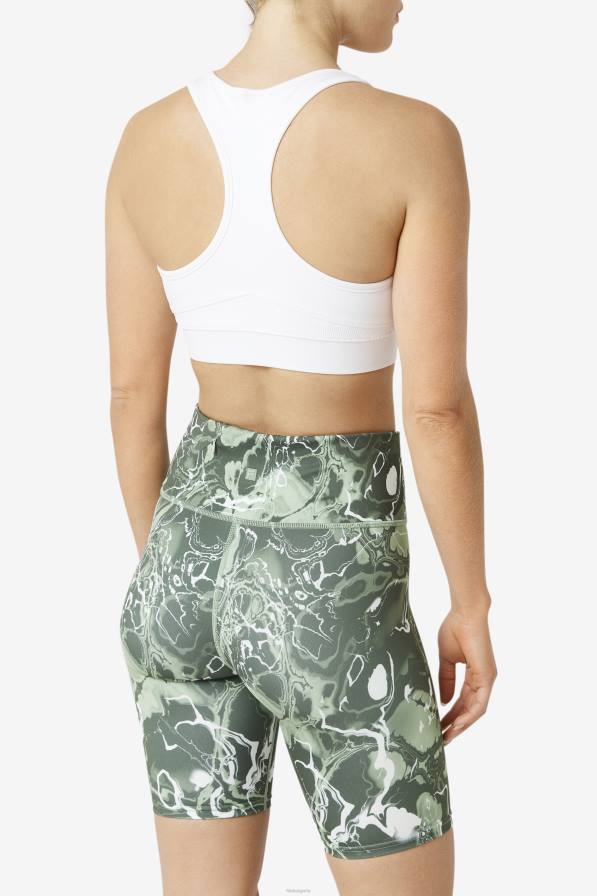 2HNL1818 бяло FILA бял повдигнат спортен сутиен racerback fila