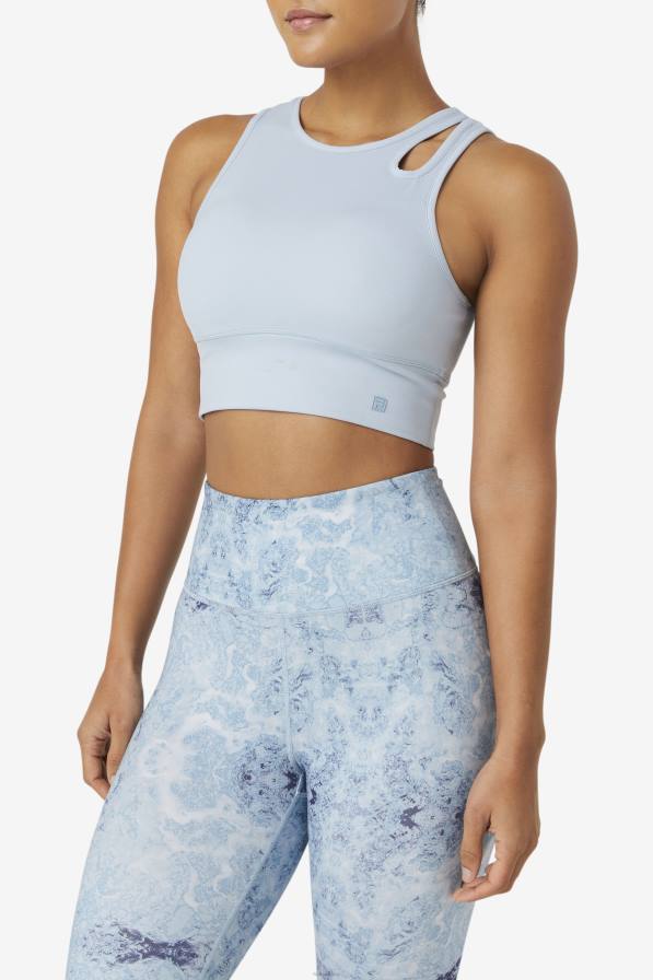 2HNL1824 синя мъгла FILA blue fog uplift slice crop sutien top fila