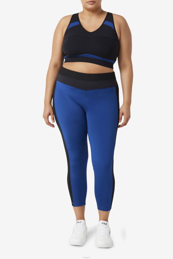 2HNL1838 черен/морски божур FILA повдигнат спортен сутиен racerback fila черен/тъмносин божур