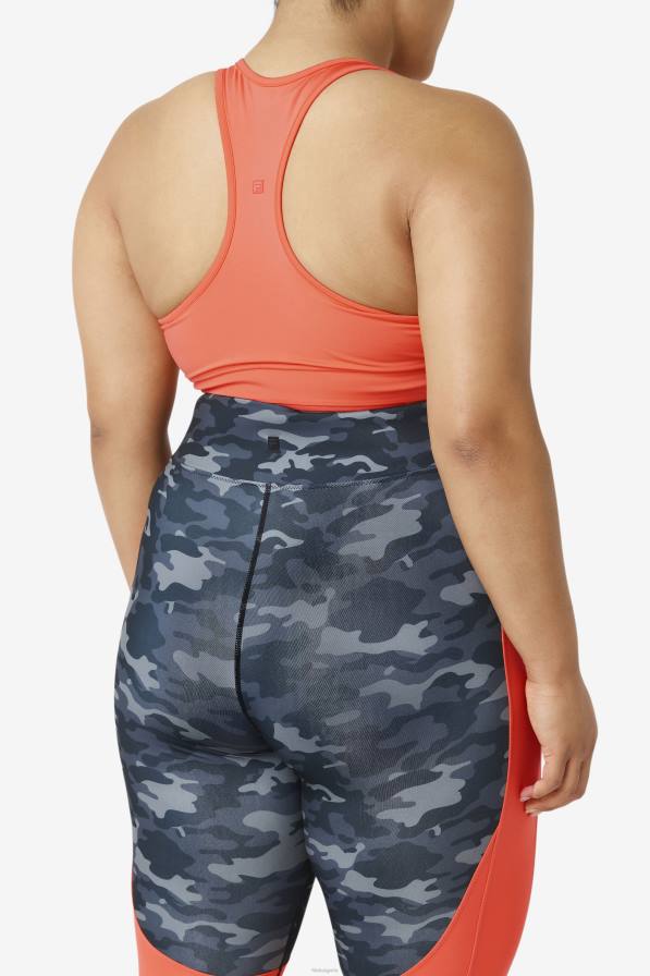 2HNL1849 горещ корал FILA fila uplift racerback sutien top горещ корал