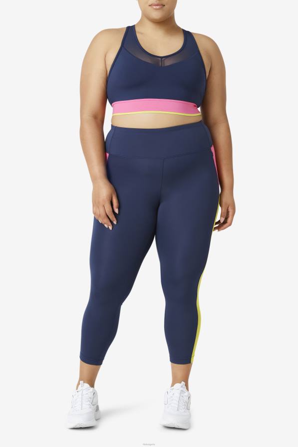 2HNL1852 военноморски флот FILA fila тъмносиньо горнище със състезателен гръб