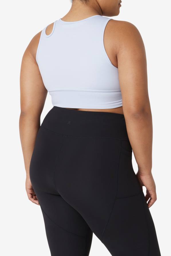 2HNL1856 синя мъгла FILA uplift slice crop sutien top fila blue fog