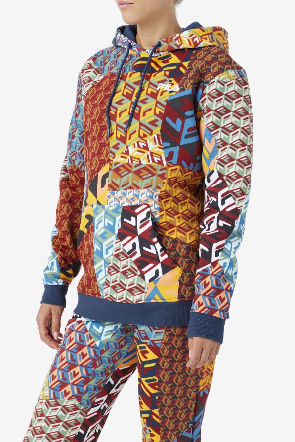 2HNL1486 океан/жълто/бяло FILA суичър fila ocean/yellow/white laylani