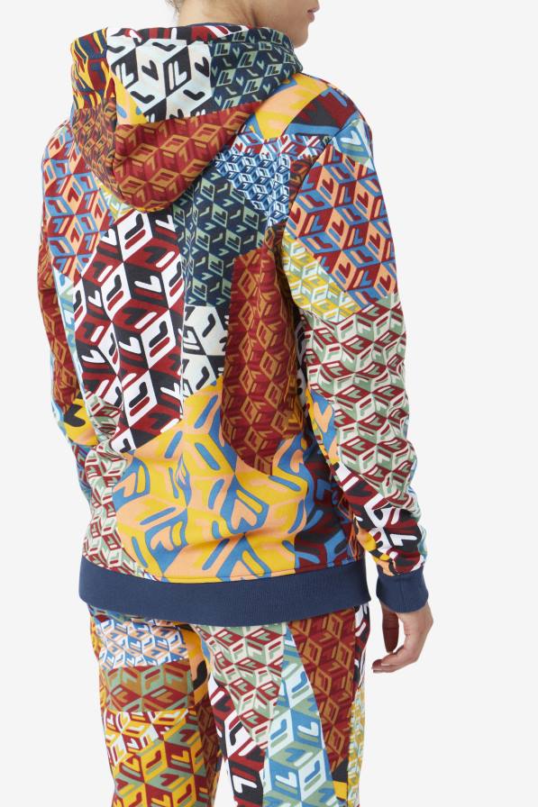 2HNL1486 океан/жълто/бяло FILA суичър fila ocean/yellow/white laylani