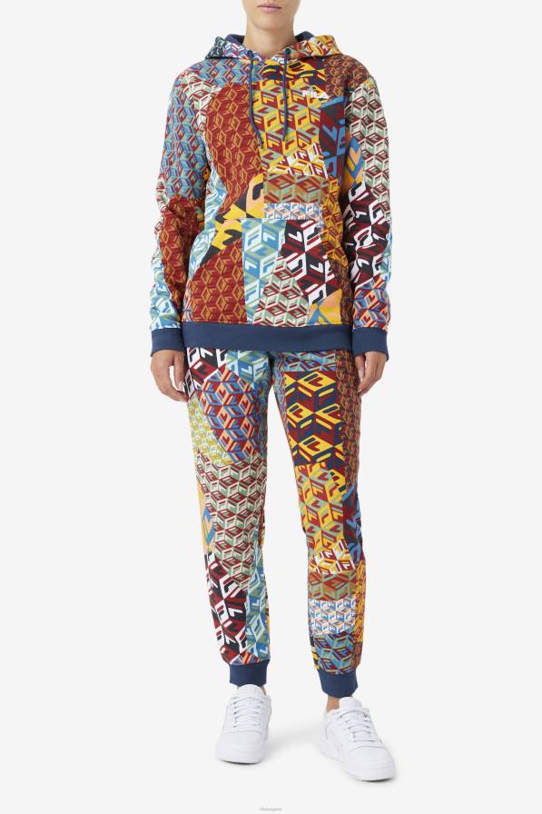 2HNL1486 океан/жълто/бяло FILA суичър fila ocean/yellow/white laylani