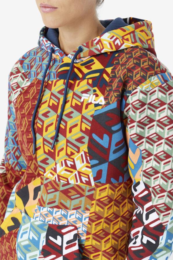 2HNL1486 океан/жълто/бяло FILA суичър fila ocean/yellow/white laylani