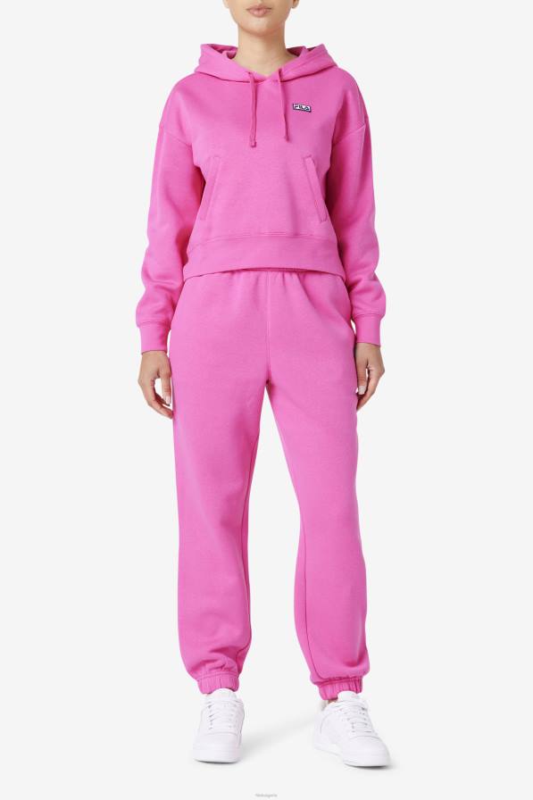 2HNL1491 розово сияние FILA суичър fila marina с розово сияние