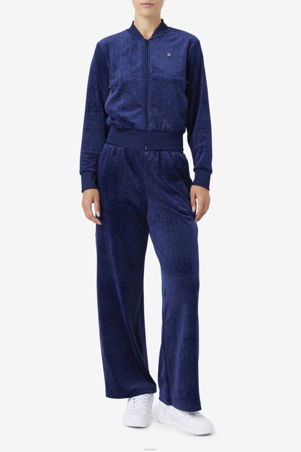 2HNL1505 военноморски флот FILA зенаида велурено яке тъмносиньо фила