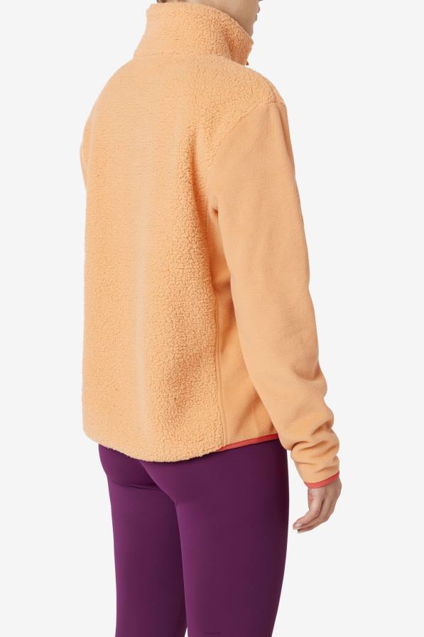 2HNL1518 портокал/кайен FILA портокал/кайен поляна четвърт цип пуловер fila