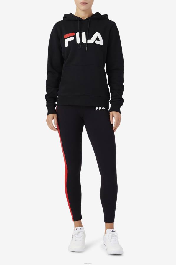 2HNL1523 черно/гардения/червено FILA lucy hoodie черно/гардения/червена фила