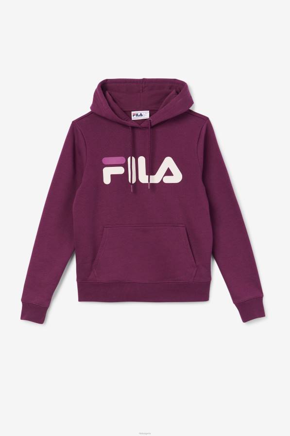 2HNL1526 гроздово вино/потпури/руж FILA lucy hoodie fila grape wine/potpourri/rouge